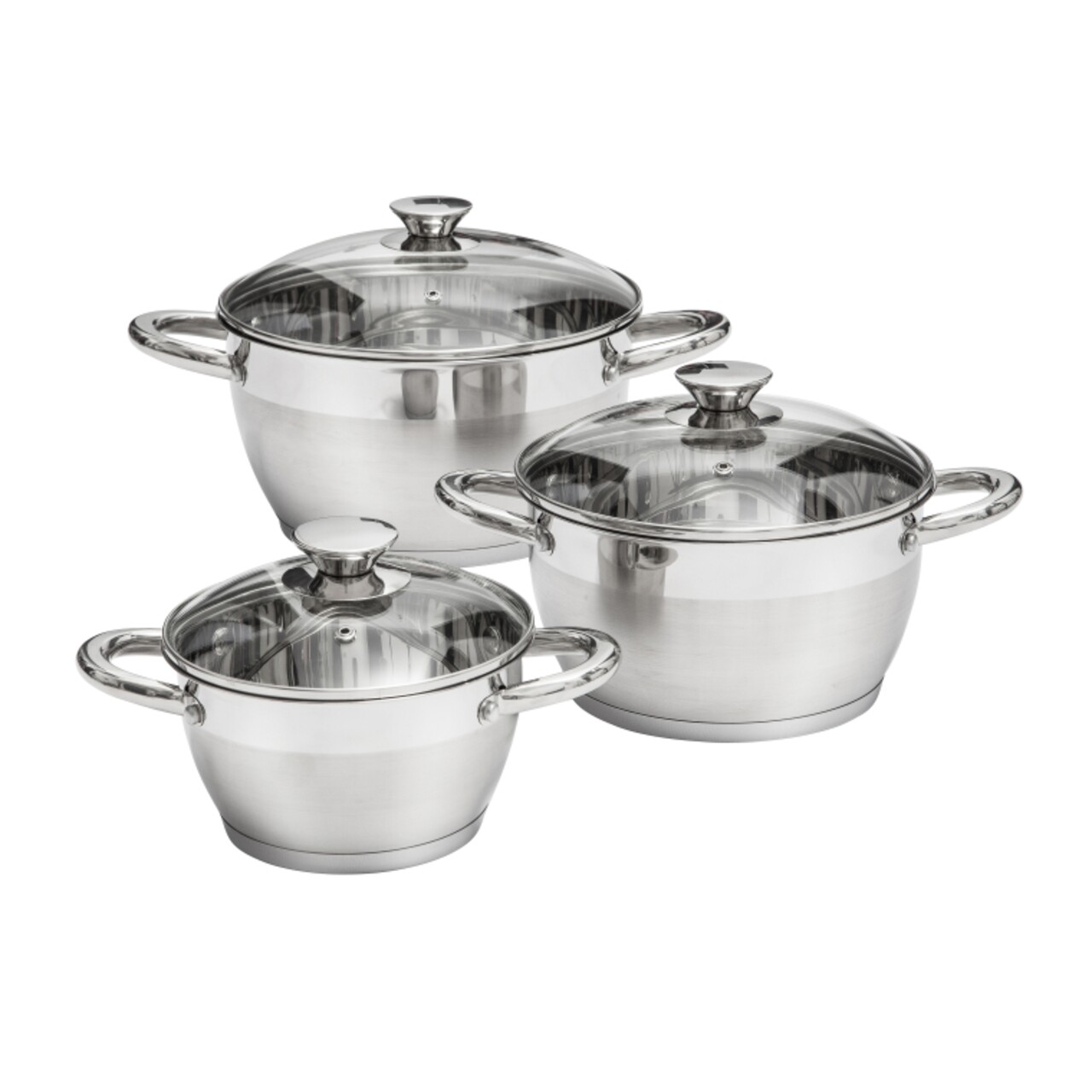 Set oale 6 piese Noble, Ambition, 1.6 L / 3.1 L / 5 L, inox, interior gradat, argintiu - imagine 3